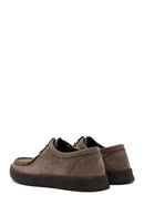 Men's Mink Laced Nubuck Leather Casual Shoes | Derimod