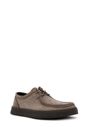Men's Mink Laced Nubuck Leather Casual Shoes | Derimod
