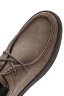 Men's Mink Laced Nubuck Leather Casual Shoes | Derimod