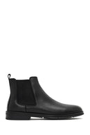 Men's Black Leather Chelsea Boot | Derimod