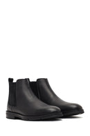Men's Black Leather Chelsea Boot | Derimod