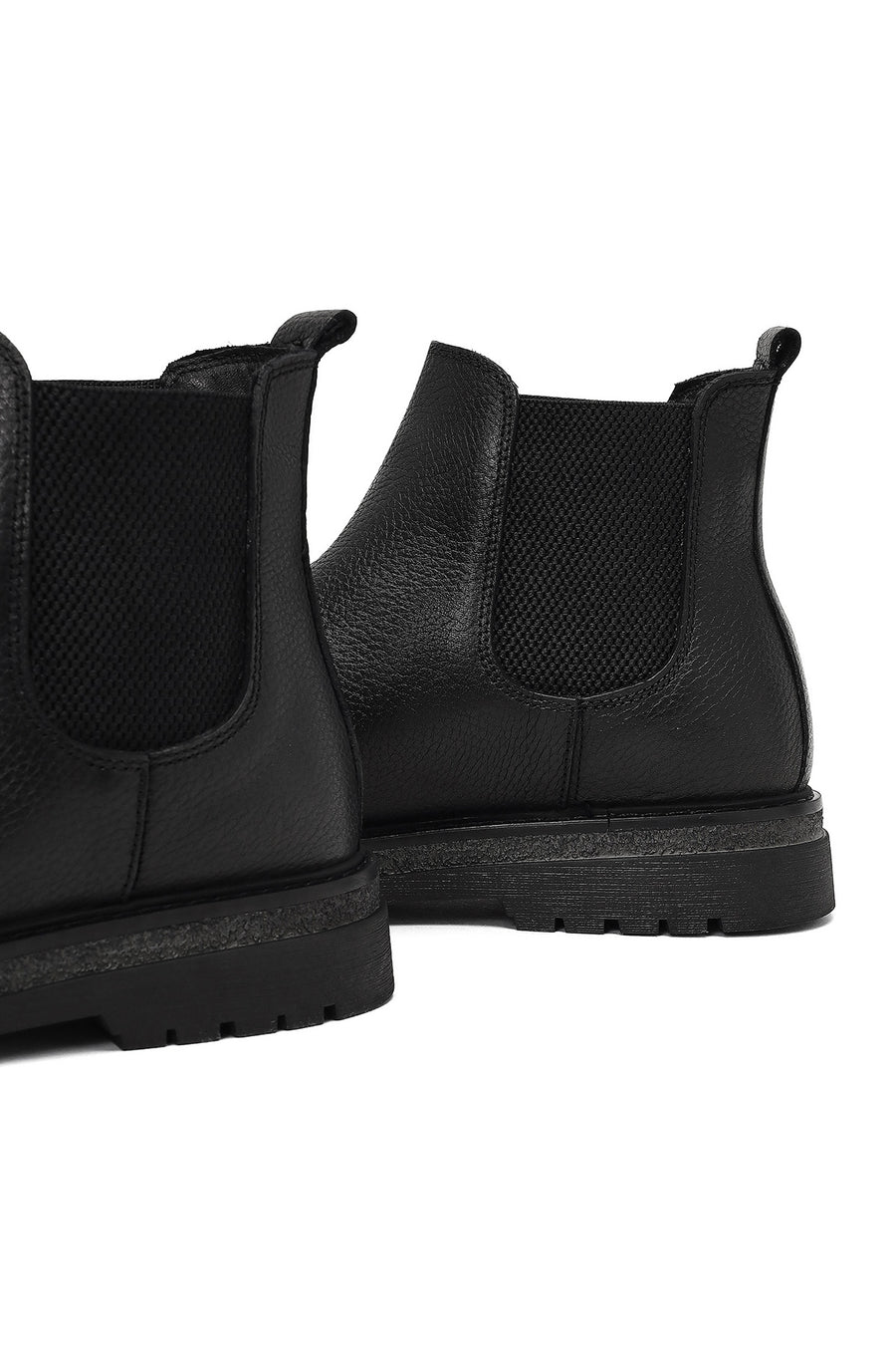 Men's Black Leather Chelsea Boot