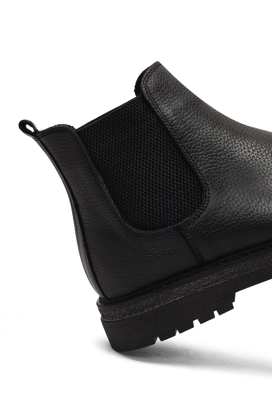 Men's Black Leather Chelsea Boot