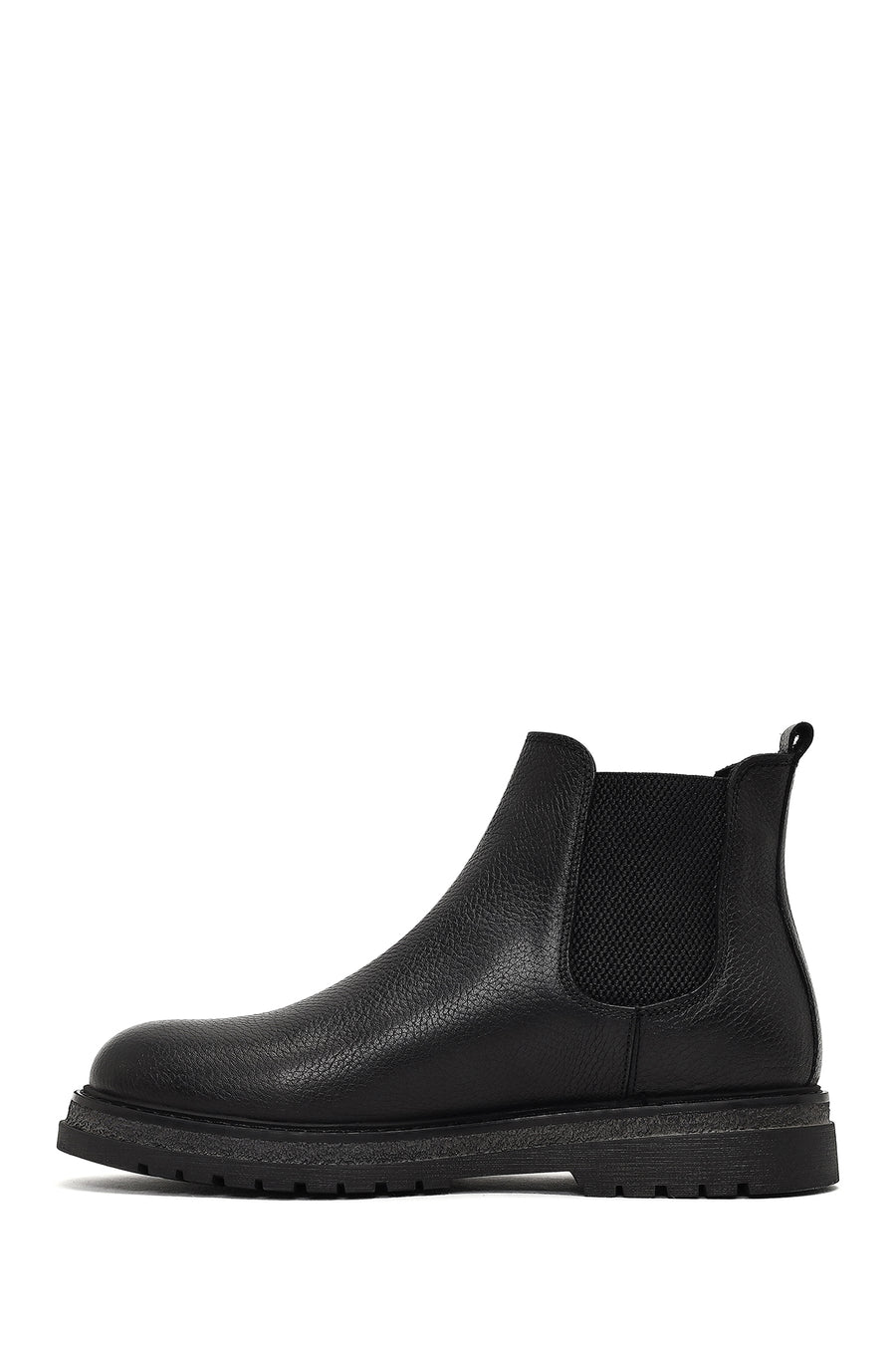 Men's Black Leather Chelsea Boot