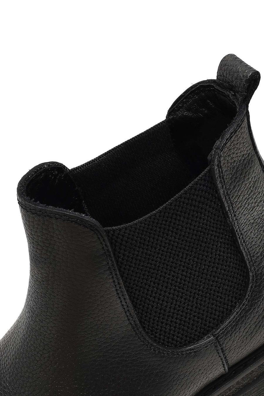 Men's Black Leather Chelsea Boot