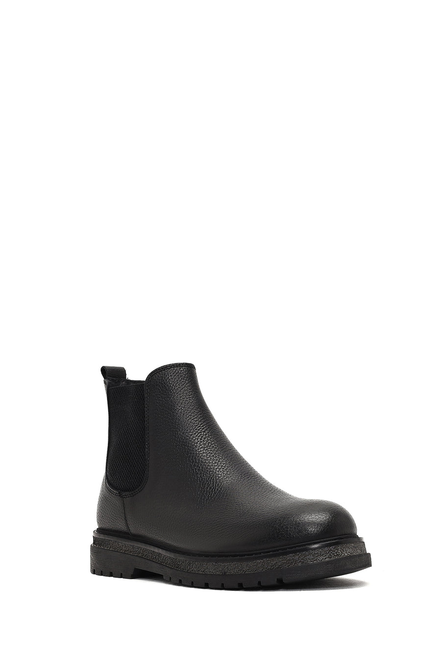 Men's Black Leather Chelsea Boot