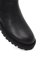 Men's Black Leather Chelsea Boot | Derimod