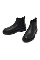 Men's Black Leather Chelsea Boot | Derimod