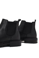 Men's Black Leather Chelsea Boot | Derimod