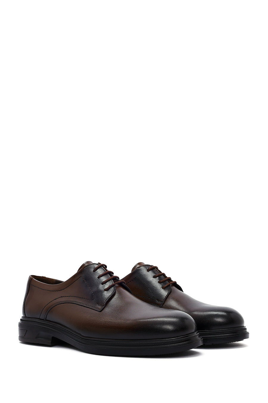 Men's Brown Lace Up Leather Casual Shoes