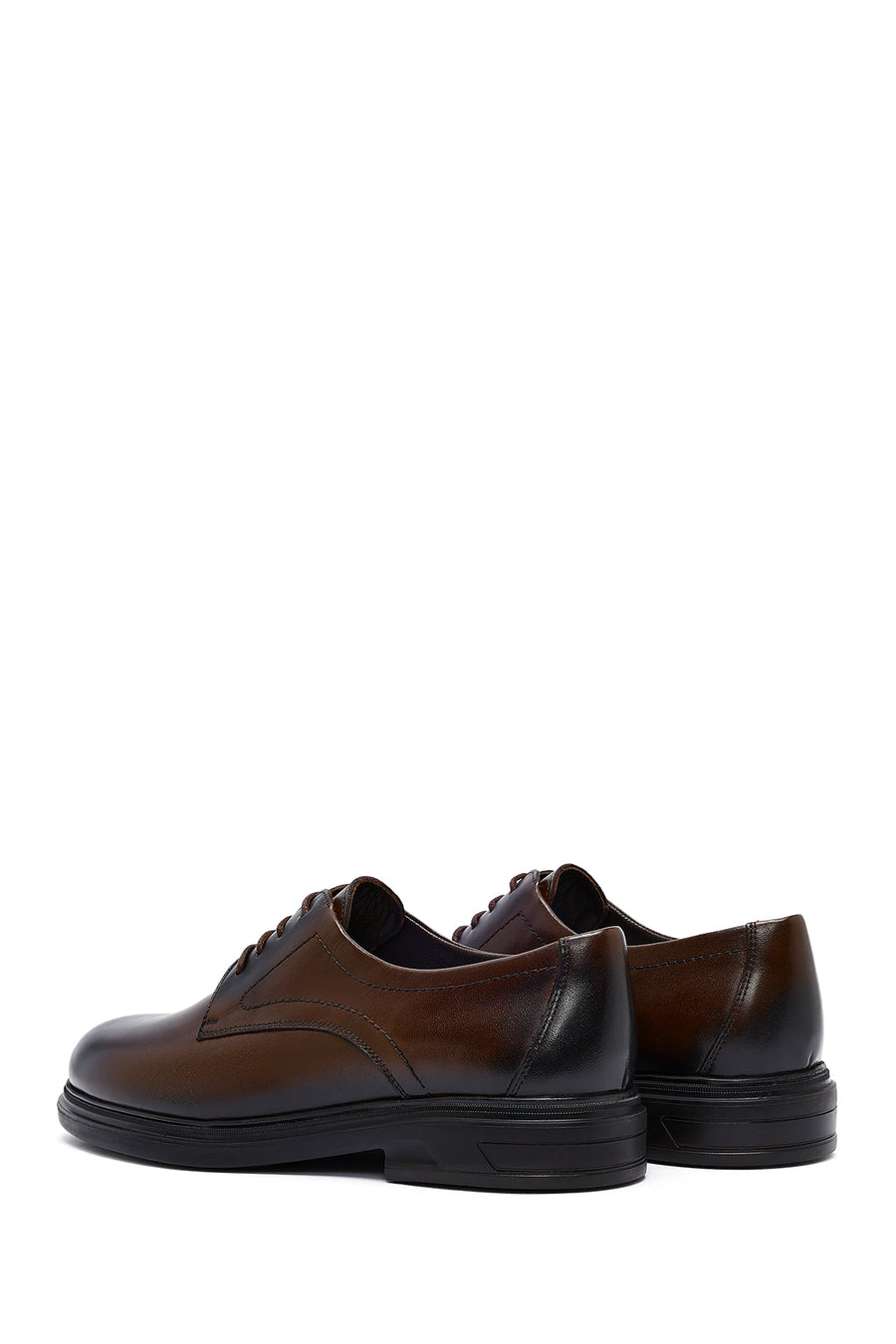 Men's Brown Lace Up Leather Casual Shoes