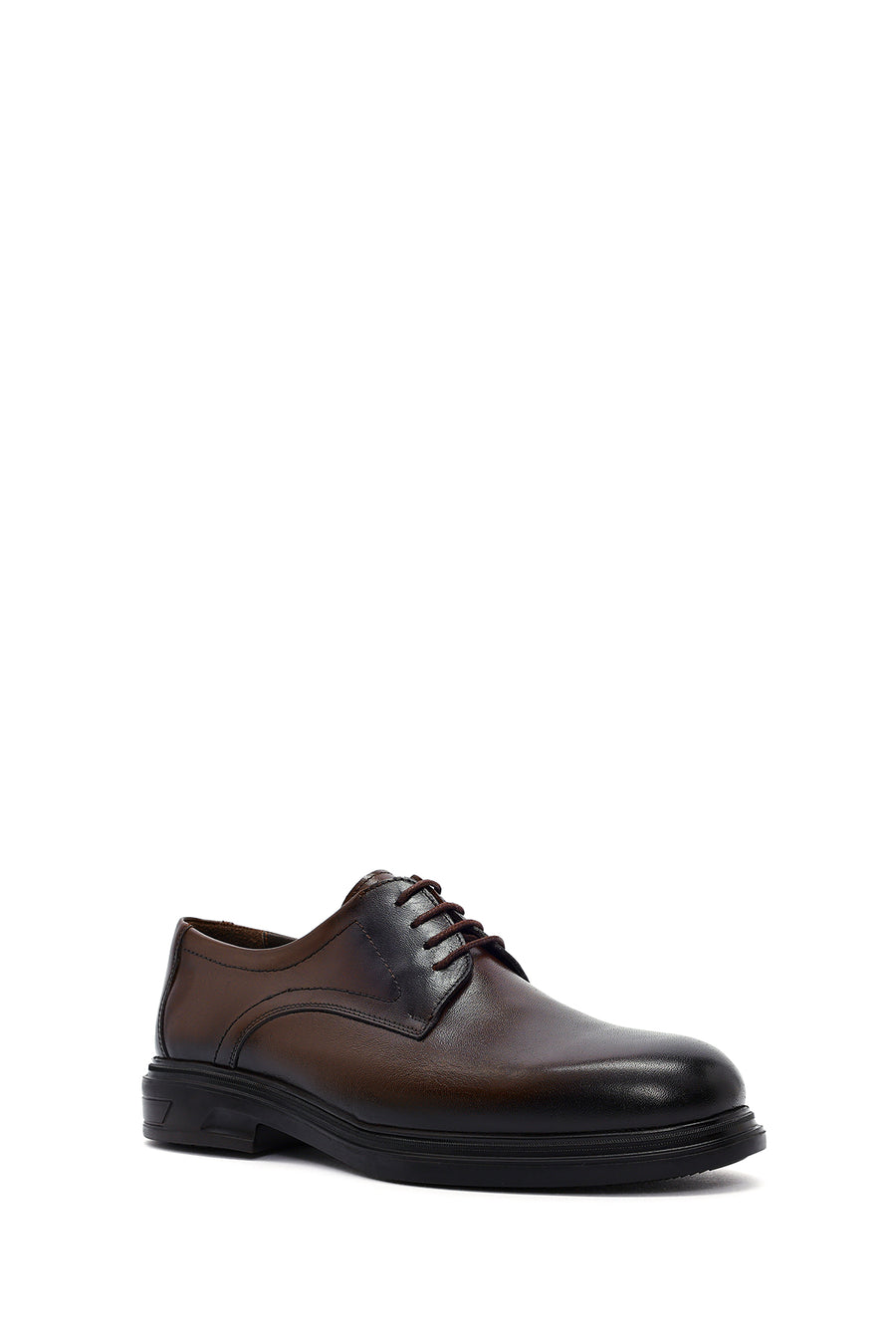 Men's Brown Lace Up Leather Casual Shoes