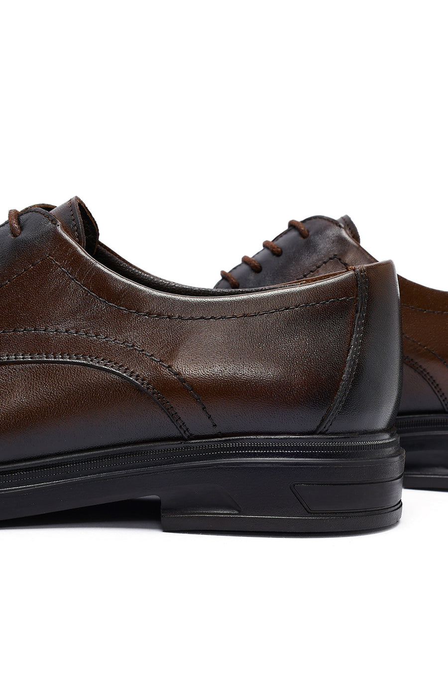 Men's Brown Lace Up Leather Casual Shoes