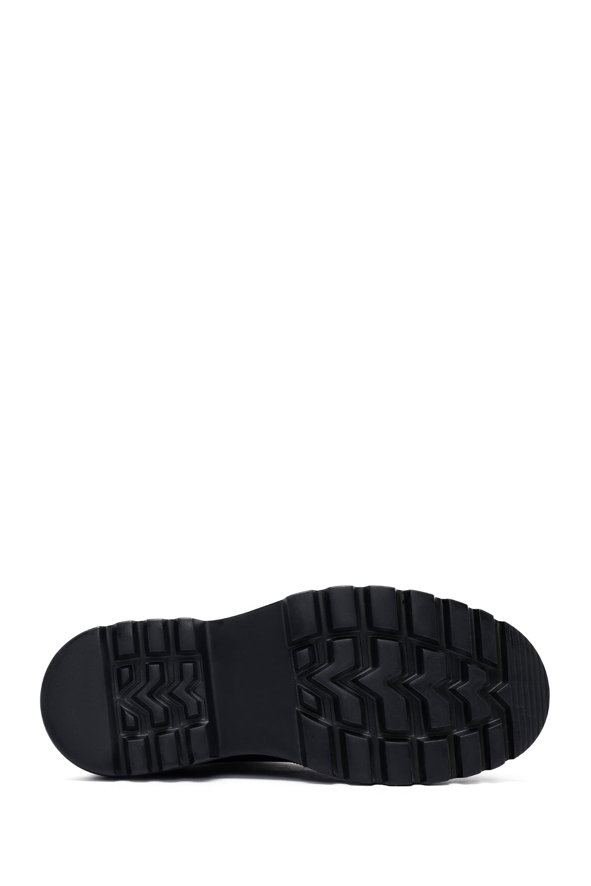 Erkek Siyah Bağcıklı Kalın Tabanlı Deri Casual Ayakkabı