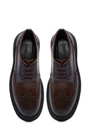 Erkek Kahverengi Bağcıklı Kalın Tabanlı Deri Casual Ayakkabı | Derimod