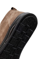 Erkek Bej Fermuarlı Nubuk Deri Spor Bot | Derimod