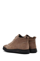 Erkek Bej Fermuarlı Nubuk Deri Spor Bot | Derimod