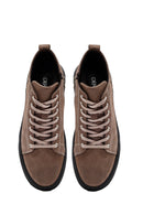 Erkek Bej Fermuarlı Nubuk Deri Spor Bot | Derimod