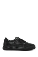 Men's Black Lace Up Leather Sneakers | Derimod