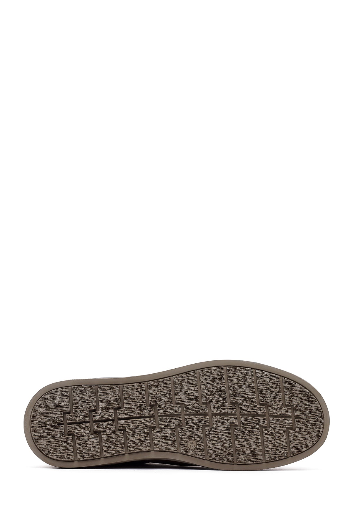 Erkek Bej Bağcıklı Nubuk Deri Sneaker