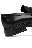 Male Black Leather Casual Loafers | Derimod