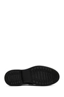 Male Black Leather Casual Loafers | Derimod