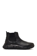 Men's Black Thick-Soled Leather Chelsea Boot | Derimod