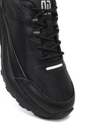 Derimod Studio Erkek Siyah Bağcıklı Kalın Tabanlı Sneaker | Derimod