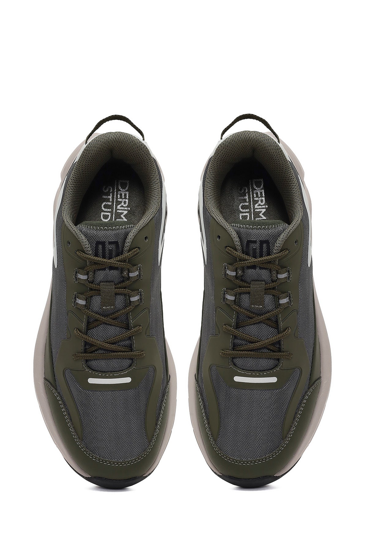 Derimod Studio Erkek Yeşil Bağcıklı Kalın Tabanlı Sneaker