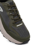 Derimod Studio Erkek Yeşil Bağcıklı Kalın Tabanlı Sneaker | Derimod