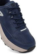 Derimod Studio Erkek Lacivert Bağcıklı Kalın Tabanlı Sneaker | Derimod