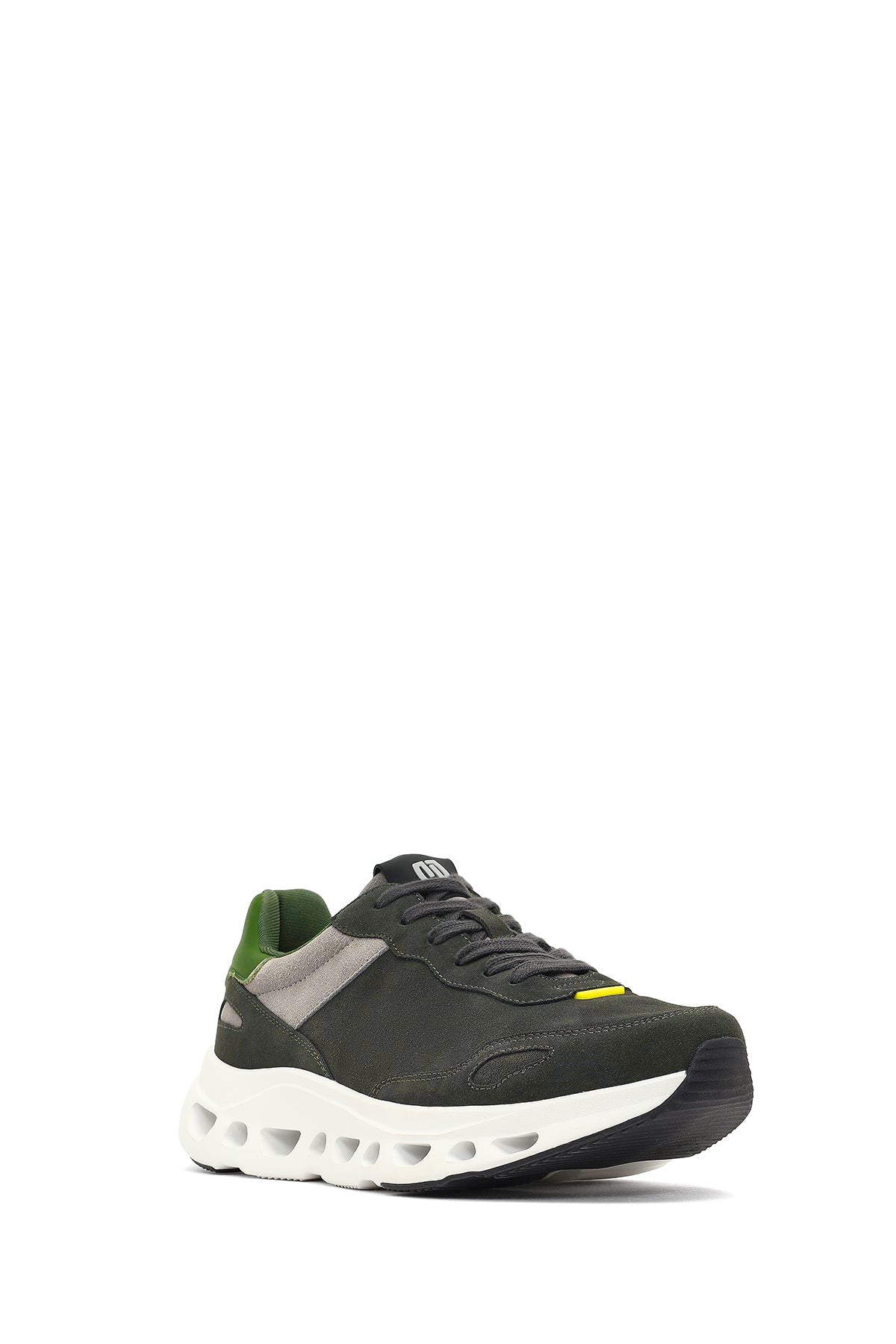 Derimod Studio Erkek Koyu Yeşil Bağcıklı Kalın Tabanlı Sneaker