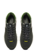 Derimod Studio Erkek Koyu Yeşil Bağcıklı Kalın Tabanlı Sneaker | Derimod