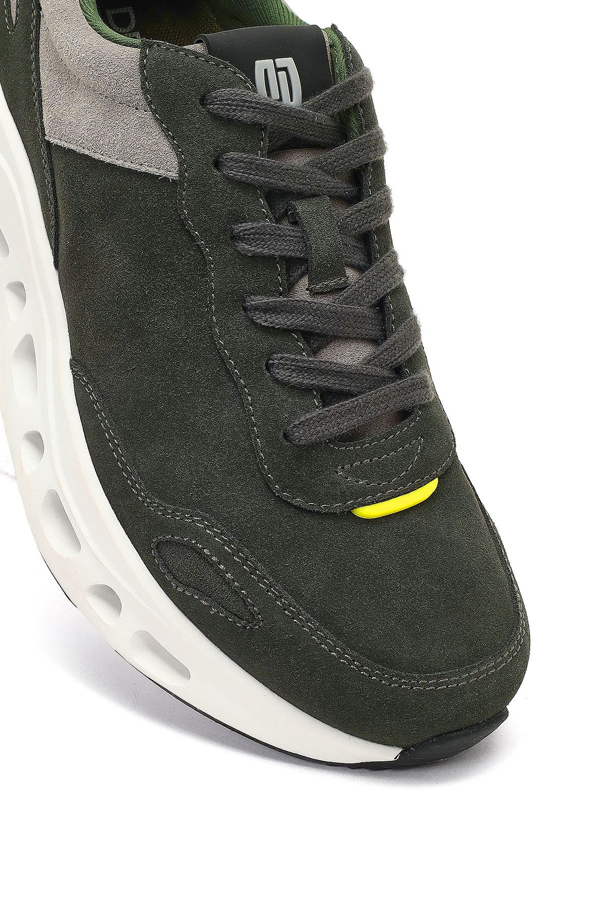 Derimod Studio Erkek Koyu Yeşil Bağcıklı Kalın Tabanlı Sneaker