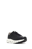 Derimod Studio Erkek Siyah Bağcıklı Kalın Tabanlı Sneaker | Derimod