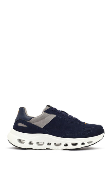 Derimod Studio Erkek Lacivert Bağcıklı Kalın Tabanlı Sneaker 25WFD780210 | Derimod