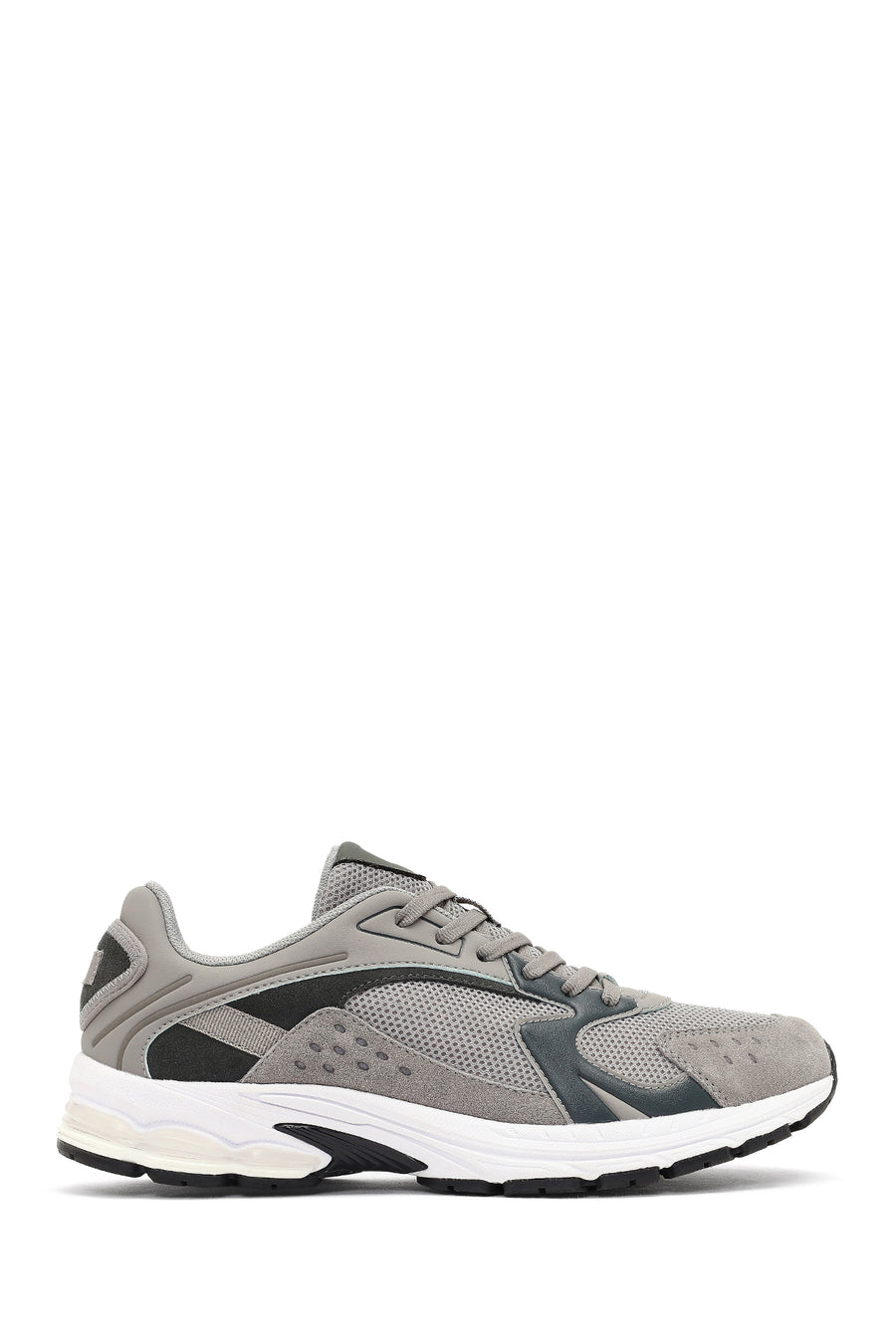 Derimod Studio Erkek Gri Bağcıklı Kalın Tabanlı Sneaker 25WFD780314 | Derimod