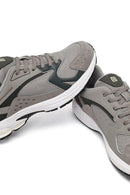 Derimod Studio Erkek Gri Bağcıklı Kalın Tabanlı Sneaker | Derimod