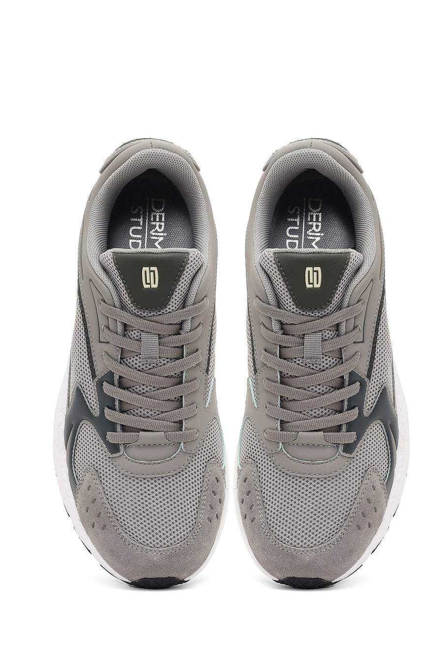 Derimod Studio Erkek Gri Bağcıklı Kalın Tabanlı Sneaker