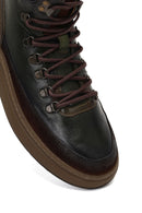 Erkek Yeşil Bağcıklı Kalın Tabanlı Deri Spor Bot | Derimod