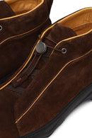 Erkek Kahverengi Bağcıklı Süet Deri Casual Bot | Derimod