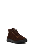 Erkek Kahverengi Bağcıklı Süet Deri Casual Bot | Derimod