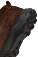 Erkek Kahverengi Bağcıklı Süet Deri Casual Bot | Derimod