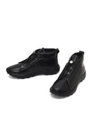 Erkek Siyah Bağcıklı Kalın Tabanlı Deri Casual Bot | Derimod