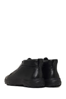 Erkek Siyah Bağcıklı Kalın Tabanlı Deri Casual Bot | Derimod