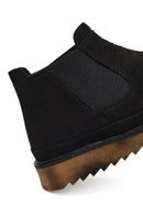 Erkek Siyah Nubuk Deri Chelsea Bot | Derimod