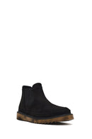Erkek Siyah Nubuk Deri Chelsea Bot | Derimod