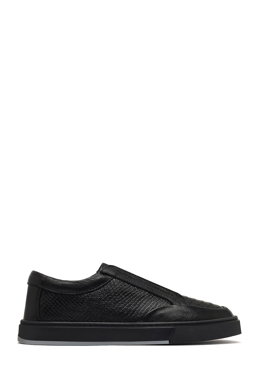 Men's Black Leather Sneaker 25WFD805318 | Derimod