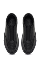 Men's Black Leather Sneaker | Derimod