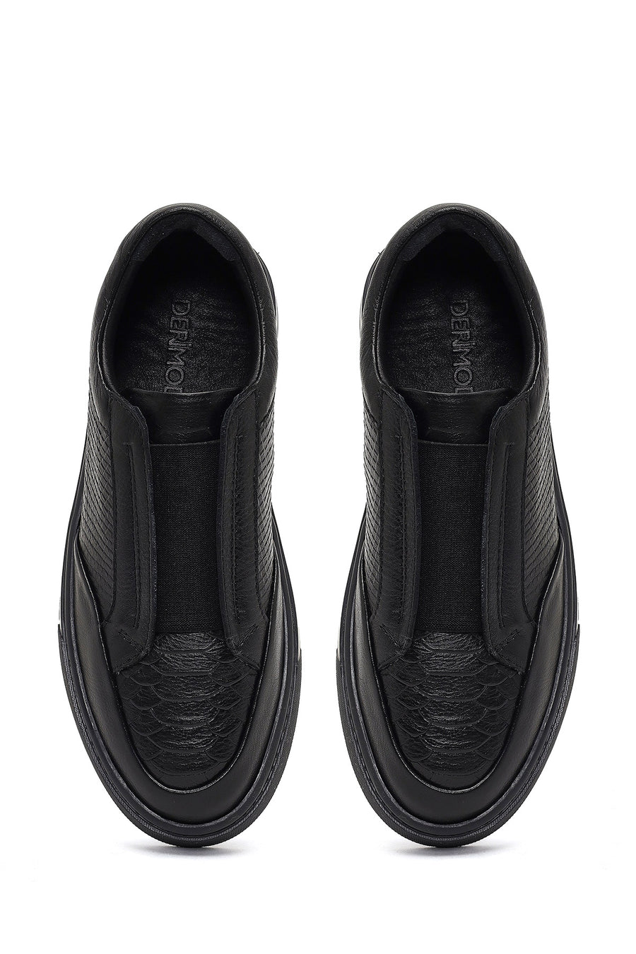 Men's Black Leather Sneaker